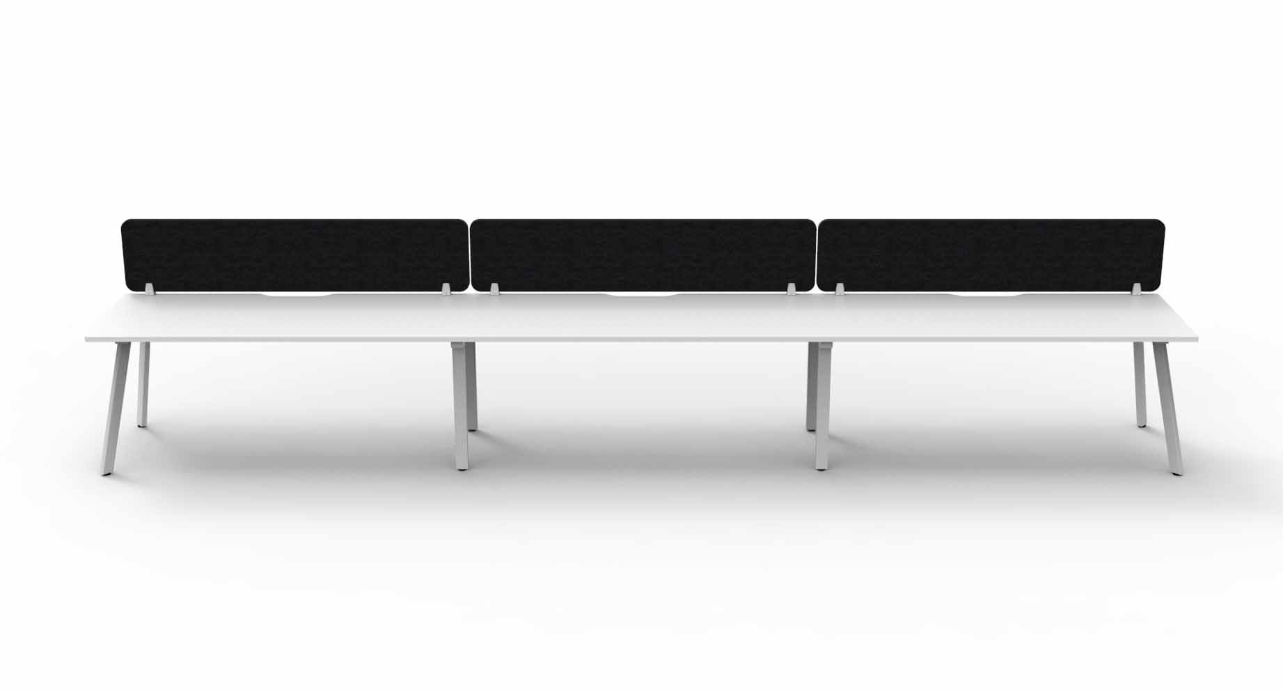 Eternity 3 Person Single Sided Workstation - with Eco Screen